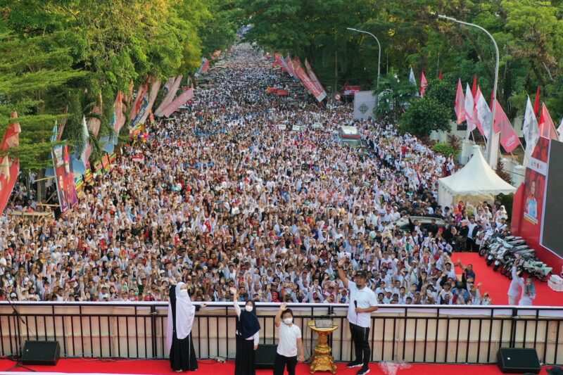 Jalan Sehat Sulsel Anti Mager 2023 dibanjiri peserta. (ist)