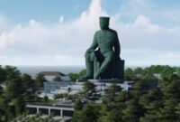 Desain patung Soekarno yang akan dibangun di kawasan Perkebunan Walini, Kecamatan Cikalongwetan, Kabupaten Bandung Barat. (int)