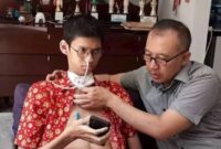 Sultan Rif'at Alfatih, mahasiswa korban dari kabel yang terjuntai bersama sang ayah. (ist)