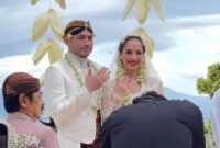 Suasana pernikahan Bunga Citra Lestari dan Tiko Aryawardhana. (int)