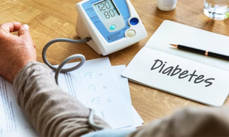 Gambar ilustrasi pemeriksaan gula darah. (int)