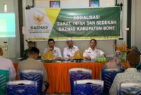 Baznas Bone gelar sosialisasi zakat di Kantor Kelurahan Mattirowalie, Kecamatan Tanete Riattang Barat, Kabupaten Bone, Rabu (31/1). (ist)