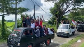 Konvoi pemilu damai ANPS Bone, Sabtu (10/2). (ist)