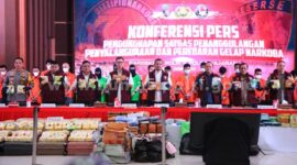 Satgas P3GN Polri terkait pengungkapan kasus peredaran gelap Narkoba, Jakarta, Rabu (15/3). (int)