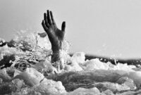 ilustrasi hanyut di sungai. (int)