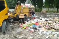 Kondisi sampah masyarakat di depo sampah Terminal Petta Ponggawae. (ist)