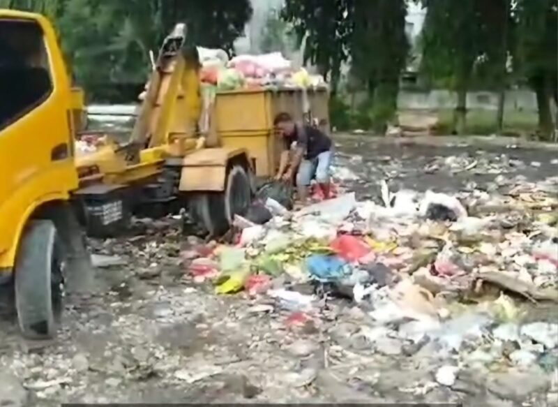 Kondisi sampah masyarakat di depo sampah Terminal Petta Ponggawae. (ist)