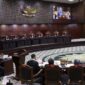 Suasana sidang sengketa Pilpres 2024 di kantor Mahkamah Konstitusi. (int)
