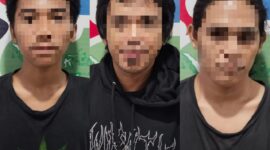 Siswa berinisial AN bersama kedua pelaku narkoba yakni SD dan SH. (ist)