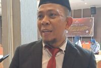 kata Komisioner KPU Bone Koordiv Teknis Penyelenggaraan, Zainal. (DIKSIKU/Idhul)