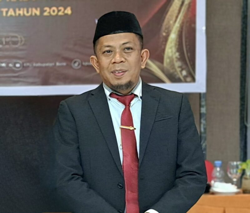 Komisioner KPU Kabupaten Bone Koordiv Teknis Penyelenggaran Zainal. (DIKSIKU/Idhul)
