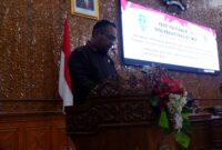 Fraksi PDI Perjuangan sampaikan pandangan umumnya terhadap Raperda usulan Pemkab Kutim, Selasa (14/5). (ist)