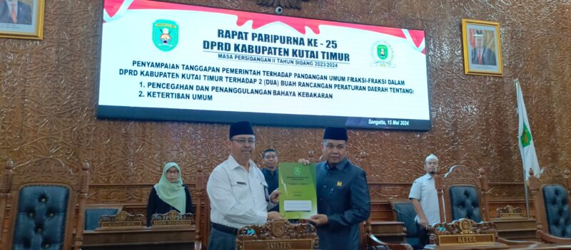 Rapat Paripurna DPRD Kutai Timur ke-25. (int) 