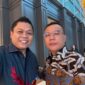 Yasir Machmud berfoto selfi dengan Ketua Harian DPP Partai Gerindra Sufmi Dasco Ahmad. (ist)