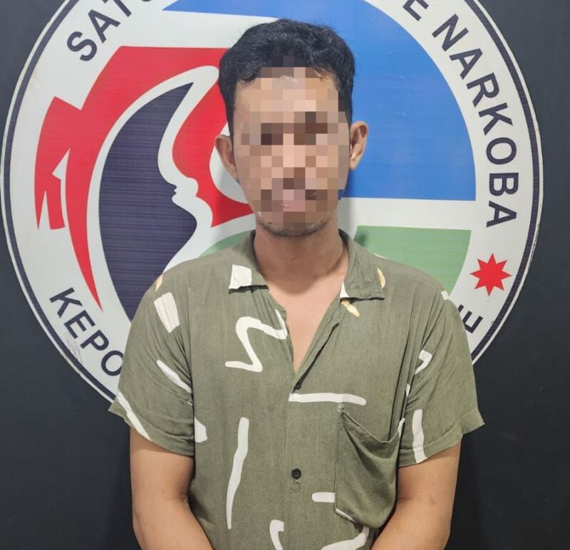 Pria berinisial S alias A (29) ini ditangkap Satresnarkoba Polres Bone karena Narkoba, (ist) 