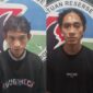 Dua pelaku Narkoba yang diamankan di Bajoe, Kabupaten Bone, Rabu (5/6). (ist)