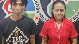 Dua pelaku Narkoba diamankan Satresnarkoba Polres Bone pada Sabtu (8/6) dini hari. (ist)