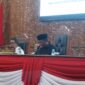 Wakil Ketua DPRD Kutim, Arfan, memimpin rapat paripurna ke-26 membahas pertanggungjawaban APBD 2023. (ist)