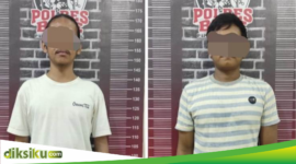 Dua pelaku pengrusakan kendaraan milik orang lain. (ist)