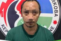 Andi Ato (44) pelaku sabu yang diamankan Satresnarkoba Polres Bone, pada Kamis (11/7). (ist)