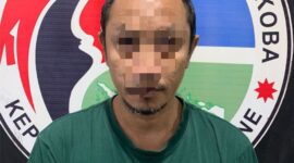 Andi Ato (44) pelaku sabu yang diamankan Satresnarkoba Polres Bone, pada Kamis (11/7). (ist)