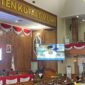 Suasana rapat paripurna DPRD Kutim membahas Raperda Pertanggungjawaban APBD 2023, Kamis (11/7). (ist)