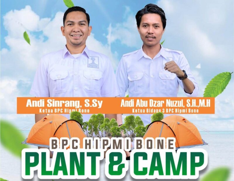 BPC HIPMI Bone gelar plant & camp dalam rangka menyemarakkan Hari Mangrove Sedunia 2024. (ist)