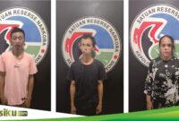 WH, C dan H, para pelaku sabu yang diamankan Satresnarkoba Polres Bone, Minggu (30/7) malam. (ist)