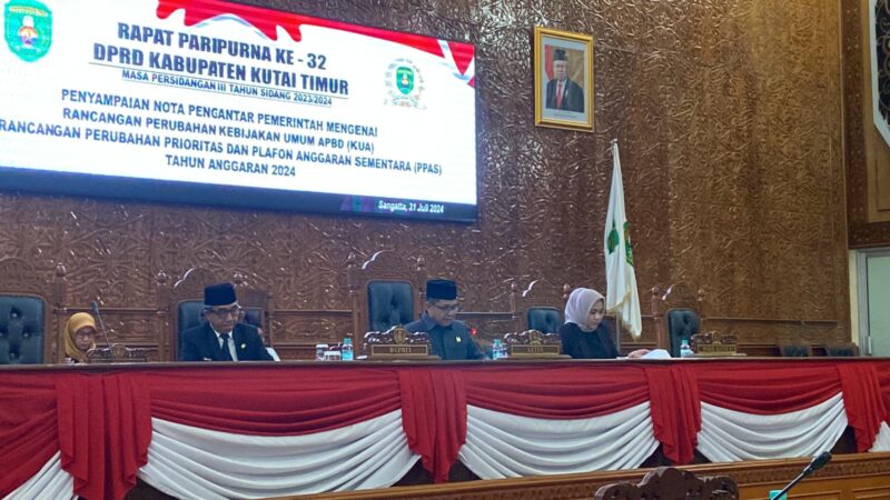 Rapat Parupurna DPRD Kutai Timur ke-32. (ist)