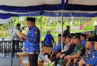 Upacara Hari Kebangkitan Nasional (Harkitnas) ke-166, di Halaman Kantor Bupati Kutim, Senin (20/05). (ist)