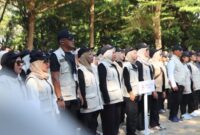 Personel Bawaslu Bone yang ikut dalam apel siaga Bawaslu Sulsel. (int)