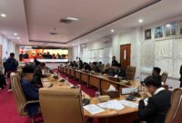 Suasana rapat paripurna perdana DPRD Bontang masa sidang pertama untuk tahun 2024. (ist)