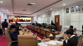 Suasana rapat paripurna perdana DPRD Bontang masa sidang pertama untuk tahun 2024. (ist)