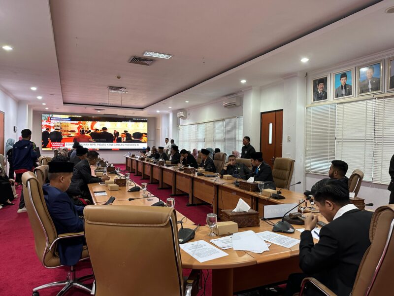 Suasana rapat paripurna perdana DPRD Bontang masa sidang pertama untuk tahun 2024. (ist)