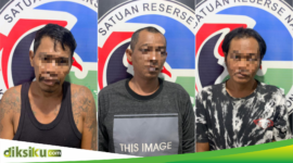 Tiga pelaku sabu jaringan Sibulue yang ditangkap Satresnarkoba Polres Bone, Selasa (6/8). (ist)