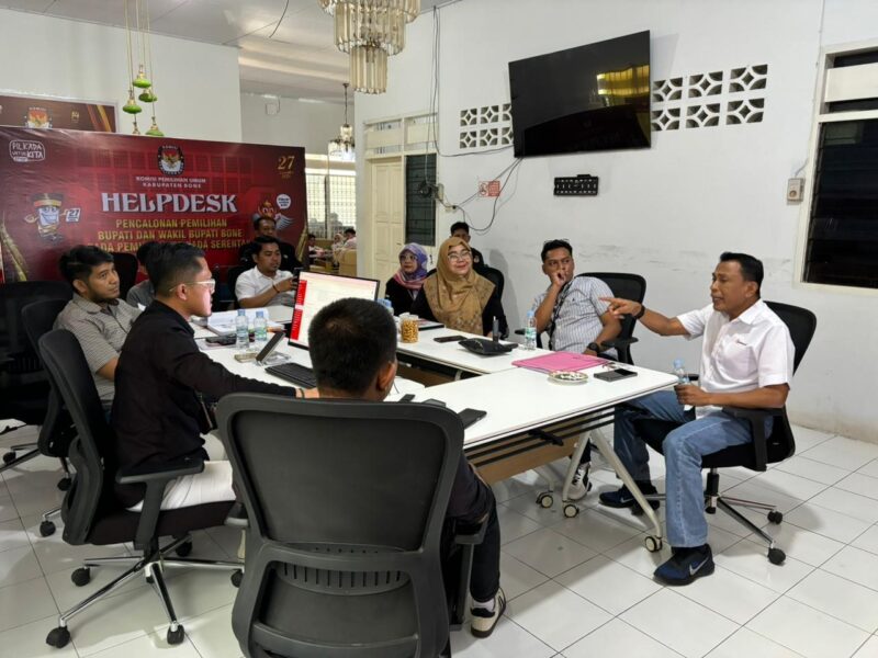 Bawaslu Bone kawal ketat proses verifikasi administrasi calon di Pilkada Bone 2024. (ist)