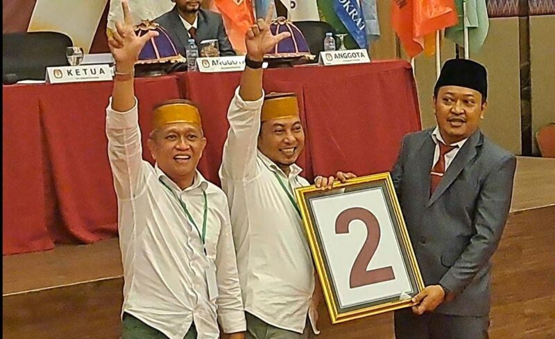 Pasangan |ALL-IN mendapatkan nomor urut 2 dalam Pilkada Bone 2024. (DIKSIKU/Idhul)