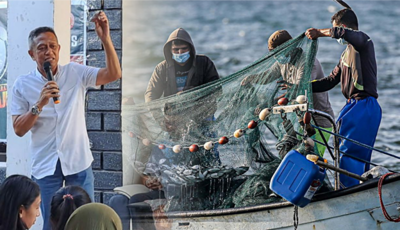 Andi Islamuddin berkomitmen tingkatkan kesejahteraan nelayan. (kolase foto : Diksiku)