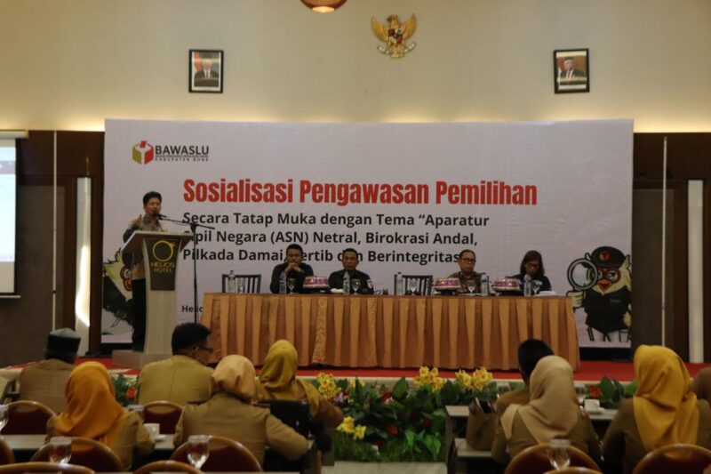 Suasana Sosialisasi Pengawasan Pemilihan untuk Aparatur Sipil Negara (ASN) yang digelar Bawaslu Bone, Selasa (8/10). (ist)