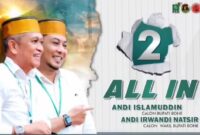Pasangan calon Bupati dan Wakil Bupati Bone, Andi Islamuddin - Andi Irwandi. (ist)