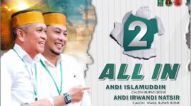 Pasangan calon Bupati dan Wakil Bupati Bone, Andi Islamuddin - Andi Irwandi. (ist)