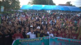 Suasana kampanye Paslon Tegak Lurus di Pinra Kecamatan Tanete Riattang Barat, Senin (18/11). (ist)