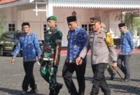 Dari kanan: Kapolres Bone AKBP Erwin Syah, Pj Bupati Bone Andi Winarno Eka Putra, Dandim 1407 Bone Letkol Inf Moh Rizky Hidayat, Pj Sekda Bone Andi Fajaruddin. (ist)