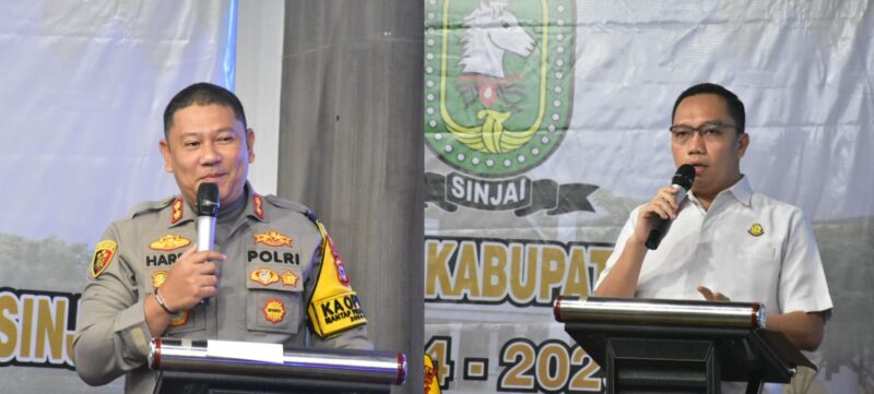 Menghadirkan sebagai pemateri, Kepala Kejaksaan Negeri Sinjai, Dr. Zulkarnaen, S.H, M.H, dan Kapolres Sinjai, AKBP Harry Azhar Hasry. (ist)