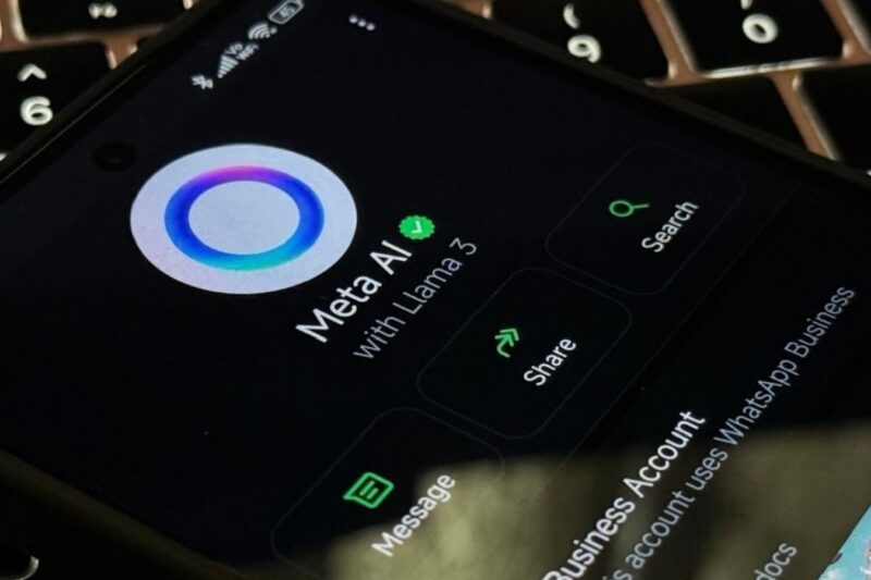 Fitur Meta AI di WhatsApp. (int)