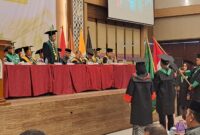 Suasana acara wisuda IAIN Bone di Hotel Novena, Watampone, Senin (2/12). (ist)