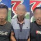 Tiga warga Kecamatan Sibulue ditangkap karena sabu, Kabupaten Bone, Rabu (25/12). (ist)