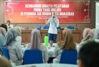 PDAM Makassar Tingkatkan Kompetensi Staf dengan Pelatihan Budaya Pelayanan. (ist)