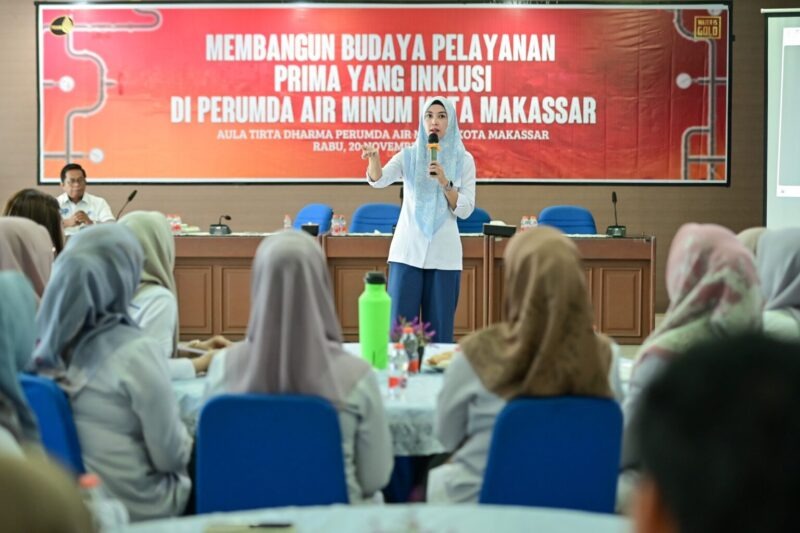 PDAM Makassar Tingkatkan Kompetensi Staf dengan Pelatihan Budaya Pelayanan. (ist)
