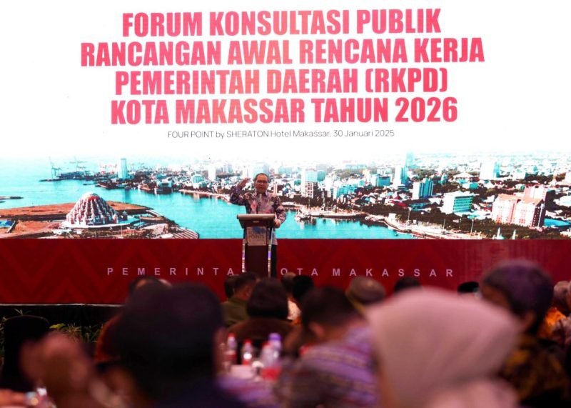 Danny Pomanto Buka Forum Konsultasi Publik Rancangan Awal RKPD Kota Makassar Tahun 2026. (ist)